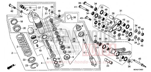 REAR CUSHION CRF450RG de 2016